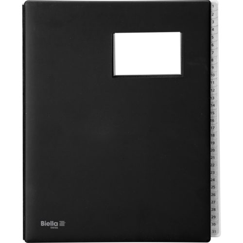 BIELLA Pultmappe A4 32043102 schwarz 31-teilig