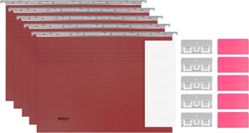BIELLA H&auml;ngenmappen-Set A4 271455.45 rot 5 stk.