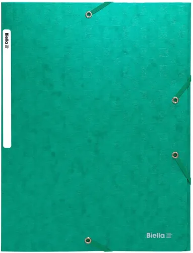 BIELLA Gummibandmappe A4 178400.30 gr&uuml;n, 590gm2 220 Bl.