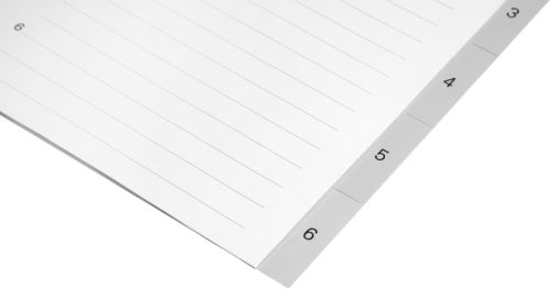BIELLA Register PP grau A4 471406.00 1-6, Vollformat