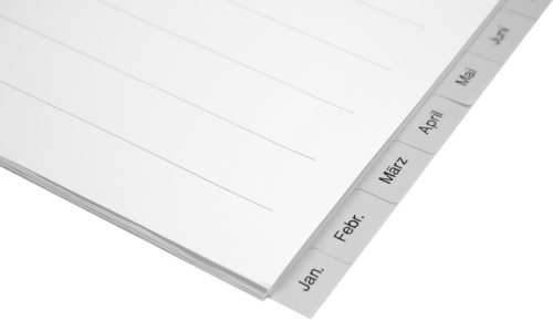 BIELLA Register PP grau A4 471414.90 Dez.-Jan., deutsch
