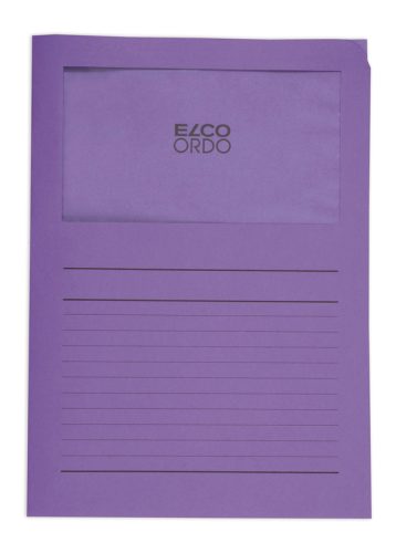 ELCO Sichth&uuml;lle Ordo 120g A4 29489.53 violette, Fenster 100 St&uuml;ck