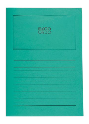 ELCO Sichth&uuml;lle Ordo 120g A4 29489.63 gr&uuml;n, Fenster 100 St&uuml;ck
