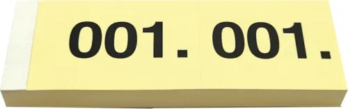 SIMPLEX Garderobenblock Nr. 1-100 13071 gelb 100 Blatt