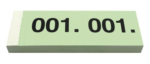SIMPLEX Garderobenblock 1-100 13074 gr&uuml;n 100 Blatt