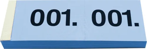 SIMPLEX Garderobenblock Nr. 1-100 13075 blau 100 Blatt