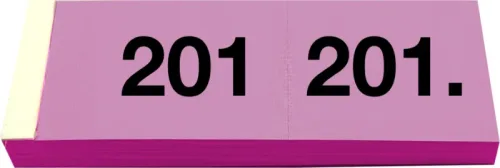 SIMPLEX Garderobenblock 201-300 13090 pink 100 Blatt