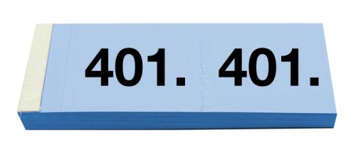SIMPLEX Garderobenblock 401-500 13103 blau 100 Blatt