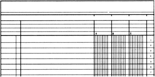 SIMPLEX Statistikbuch A4 19088 4 Kolonnen, gr&uuml;n 40 Blatt