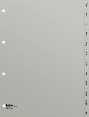 KOLMA Register PVC A4 19.123.03 Dez.-Jan.