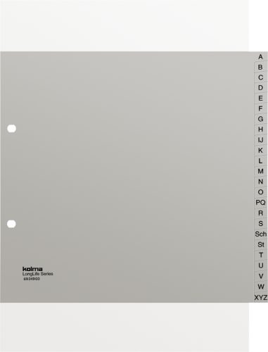 KOLMA Register PVC grau A4 69.249.03 A-Z