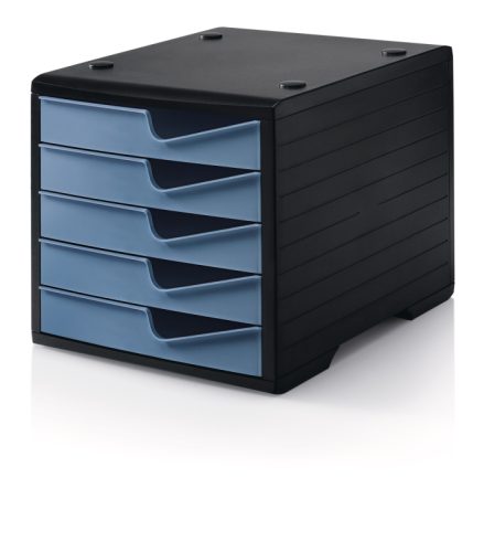 STYRO styroswingbox mit 5 Schubl. 275843036 taubenblau/Geh&auml;use schwarz