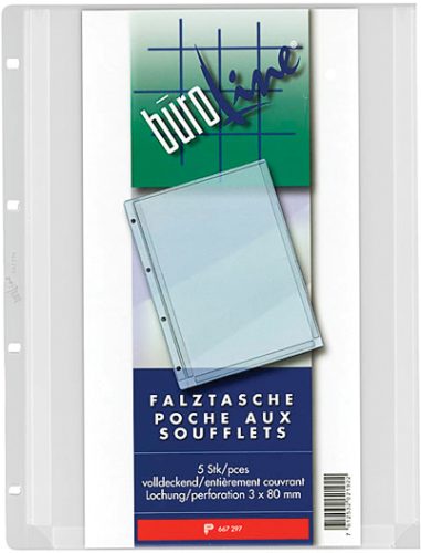 B&Uuml;ROLINE Falztaschen A4 667297 5 St&uuml;ck