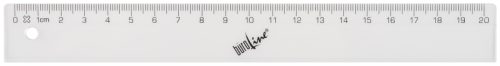 B&Uuml;ROLINE Massstab 20cm 303401 unzerbrechlich transparent