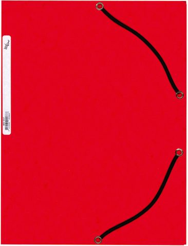 B&Uuml;ROLINE Gummibandmappe A4 460697 rot, Karton