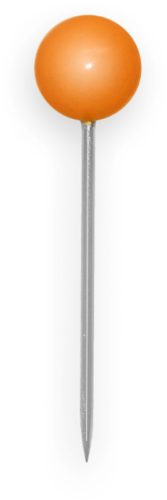 B&Uuml;ROLINE Landkartennadeln 4x20mm 115077 orange 100 St&uuml;ck