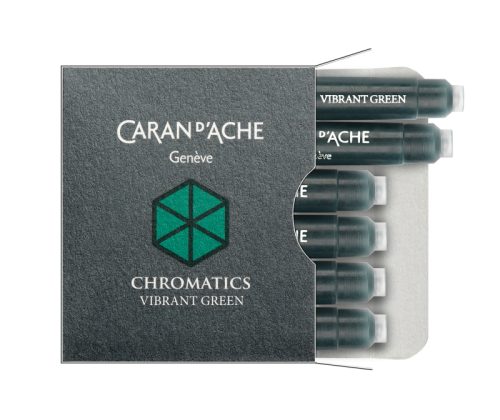 CARAN D'ACHE Tintenpatrone 8021.210 Vibrant Green 6 St&uuml;ck