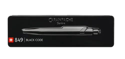 Caran d'Ache - Kugelschreiber mit Metalletui, Black