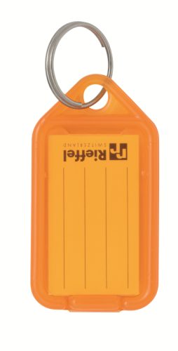 RIEFFEL Schl&uuml;sseletiketten 38x22mm KT 1000 ORAN orange 100 St&uuml;ck