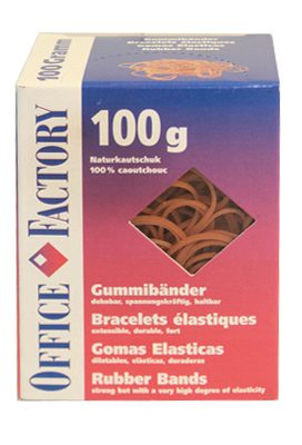 SMART OFFICE Gummib&auml;nder 100mmx3mm 601134 Naturkautschuk 100g