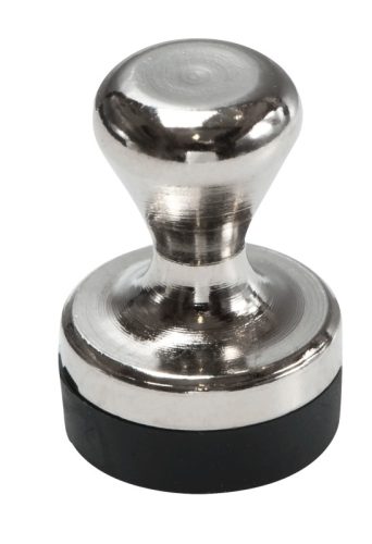 BEREC Griffmagnet Metall 12mm GM14S.56 Gummikappe, vernickelt 2 St&uuml;ck
