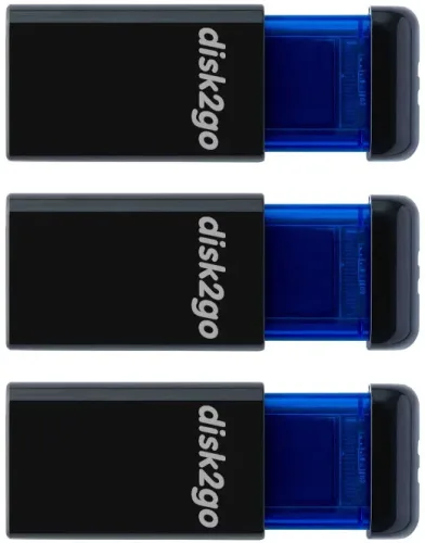 DISK2GO USB-Stick qlik edge 8GB 30006728 USB 2.0 triple pack