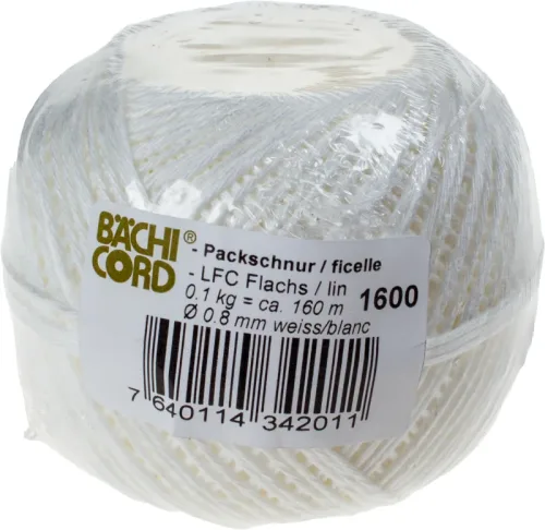 BAECHI Packschnur LFC weiss 541016031 160m, 0,8mm 100g
