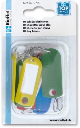 RIEFFEL Schl&uuml;ssel-Anh&auml;nger 8034SB/10 AS ass. 10 St&uuml;ck