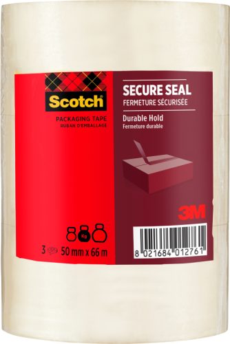 SCOTCH Verpackungsband 50mmx66m HV5066T3T transparent 3 Rollen