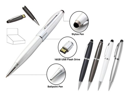 ROOST Touch Pen mit USB-Schl&uuml;ssel CM3293 16 GB ass.