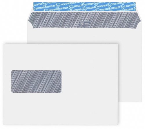 GOESSLER Couvert G-Line m/Fenster C5 2063 100g, weiss 500 St&uuml;ck