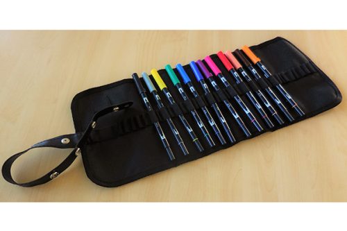 TOMBOW Fasermaler Rolltasche ABT12P1RS 12 St&uuml;ck, Grundt&ouml;ne