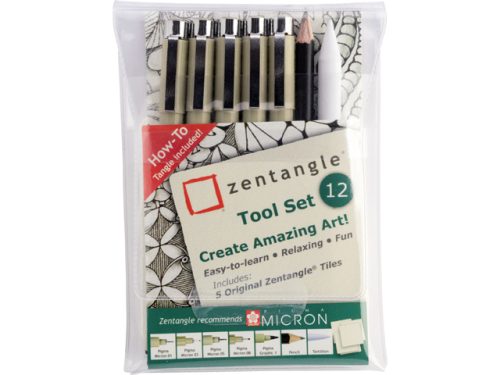 Sakura -  Zentangle Tool Set 12 Stück, Schwarz