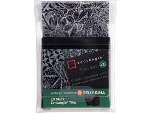 SAKURA Zentangle Tiles Z20TBGB 20 St&uuml;ck schwarz