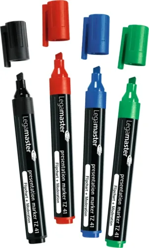 LEGAMASTER Moderationsmarker TZ41 2-5mm 7-155094 4er Etui