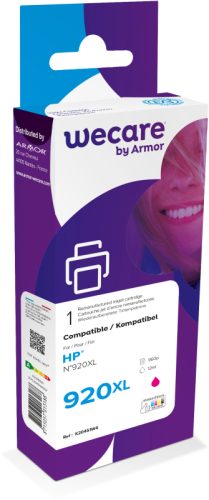 wecare -  Tinte 920XL rebuilt magenta CD973AEWE zu HP OfficeJet 6500 12ml, One Size