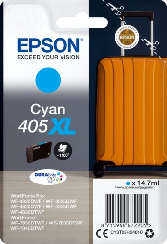 EPSON Tintenpatrone 405XL cyan T05H24010 WF-7830DTWF 1100 Seiten