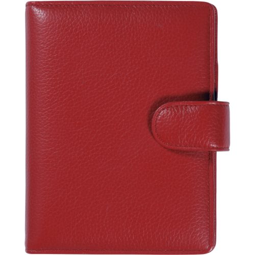 SUCCES Junior Ringbuch Cadiz 0842365.45 Rindleder rot mit Lasche 15mm