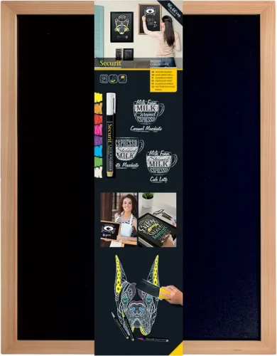 SECURIT - Kreidetafel, 60X40X1CM, Braun