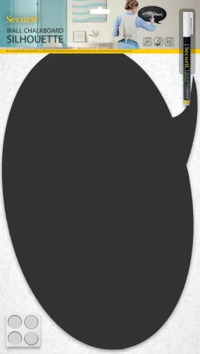 SECURIT - Kreidetafel, 53X30X1.5CM, Black