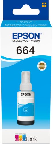 EPSON Tintenbeh&auml;lter 664 cyan T664240 EcoTank L355/L555 6500 Seiten