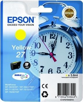 Epson, Epson Tinte T2704, 27 Original Gelb C13T27044012