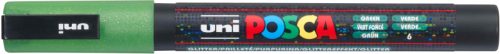 UNI-BALL Posca Marker 0.9-1.3mm PC-3ML GREEN glitzer gr&uuml;n