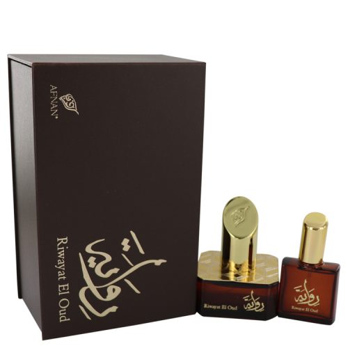 Riwayat El Oud by Afnan Eau de Parfum Spray + Free .67 oz Travel EDP Spray 50 ml