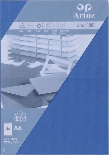 ARTOZ Karten 1001 A6 107322264 220g. royal 5 Blatt