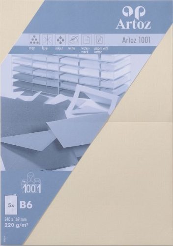 ARTOZ Karten 1001 B6 107362262 220g. chamois 5 Blatt