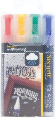 SECURIT Kreidestift 2-6mm SMA610-V4 ass., wasserfest 4 St&uuml;ck