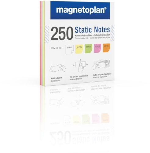 MAGNETOPLAN Static Notes 100x100mm 11250110 ass. 250 St&uuml;ck