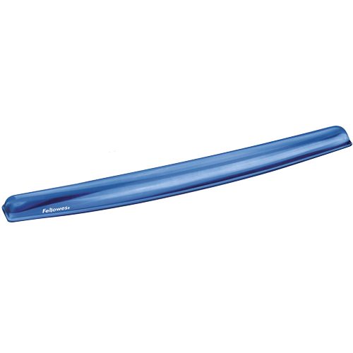 FELLOWES Handgelenkauflage Crystals 9113709 blau, f&uuml;r Tastatur, Gel
