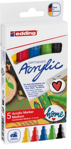 EDDING Acrylmarker 5100 2-3mm 5100-E5-basi basic, ass. 5 St&uuml;ck